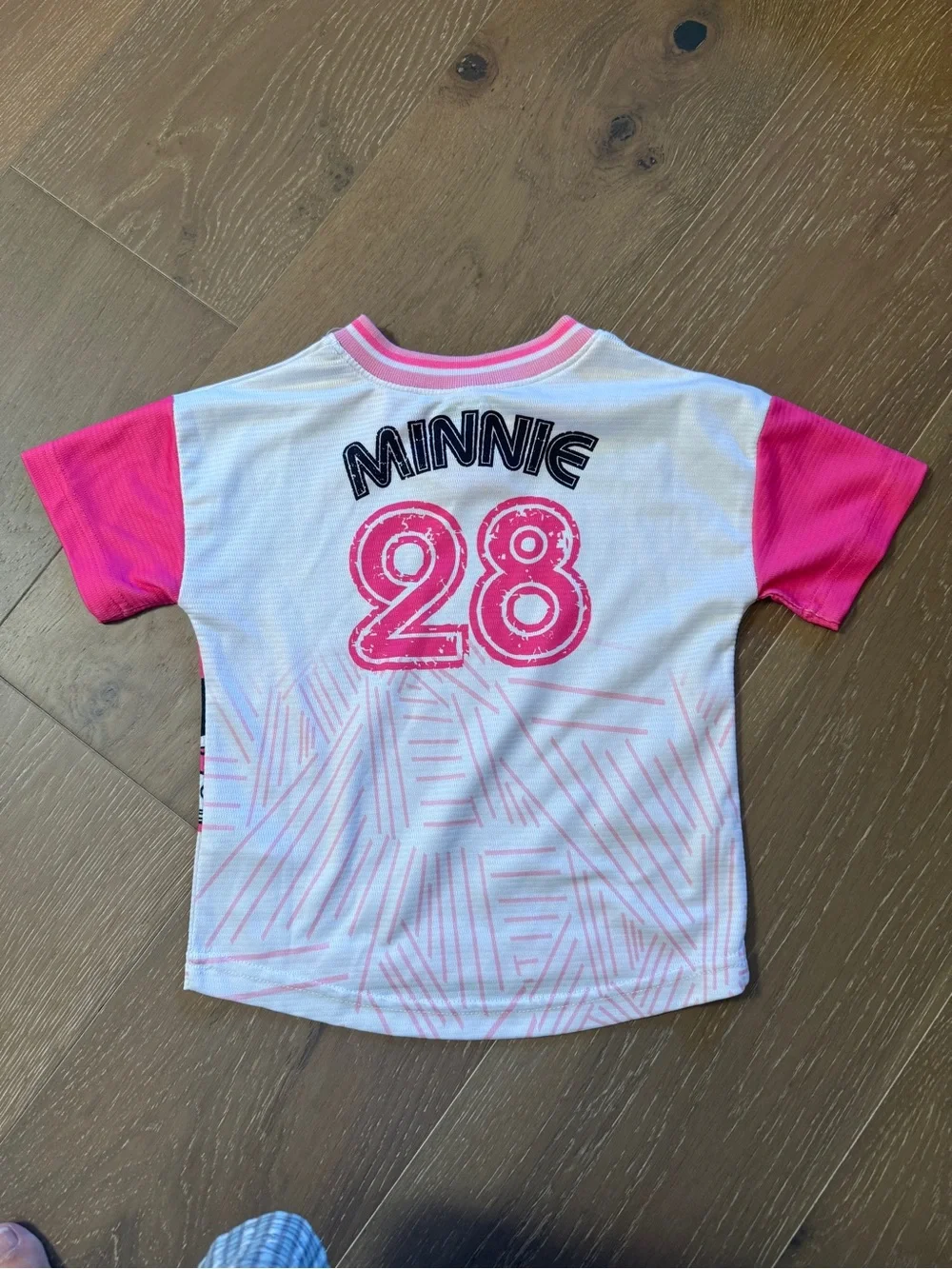 Disney Minnie Mouse T-Shirt Toddler Girl Soccer Jersey Size 4T